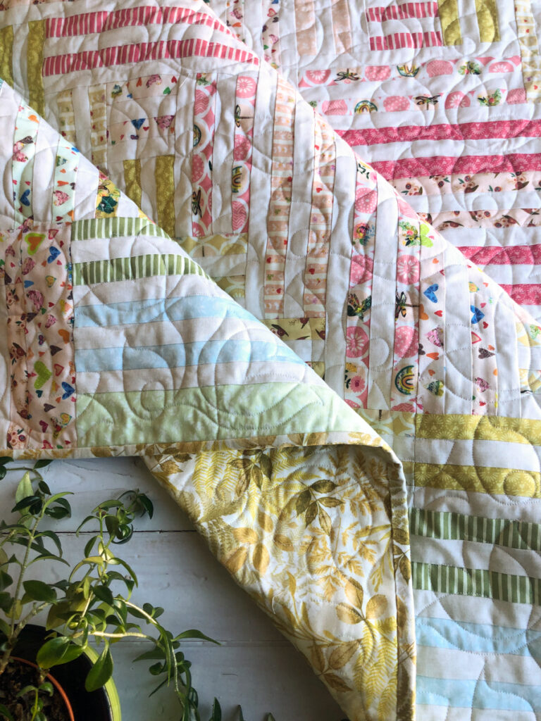 blooming bands jelly roll quilt