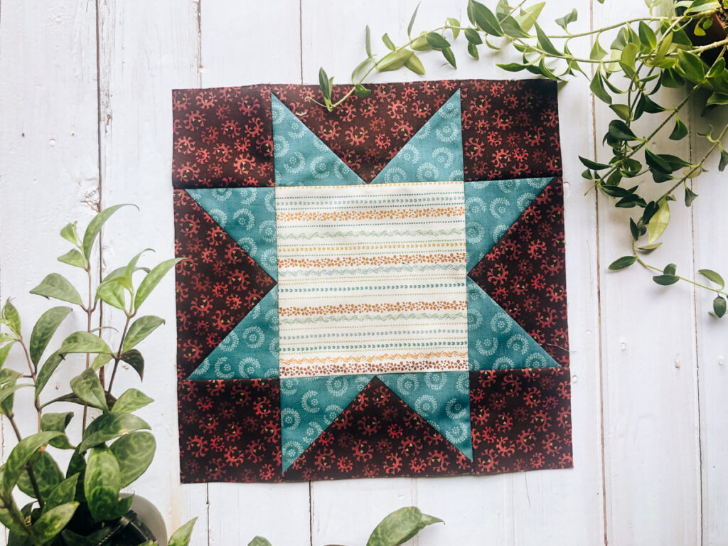 Sawtooth Star quilt block