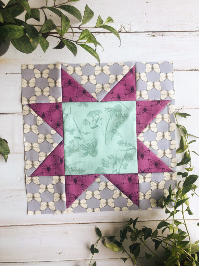 sawtooth star quilt block