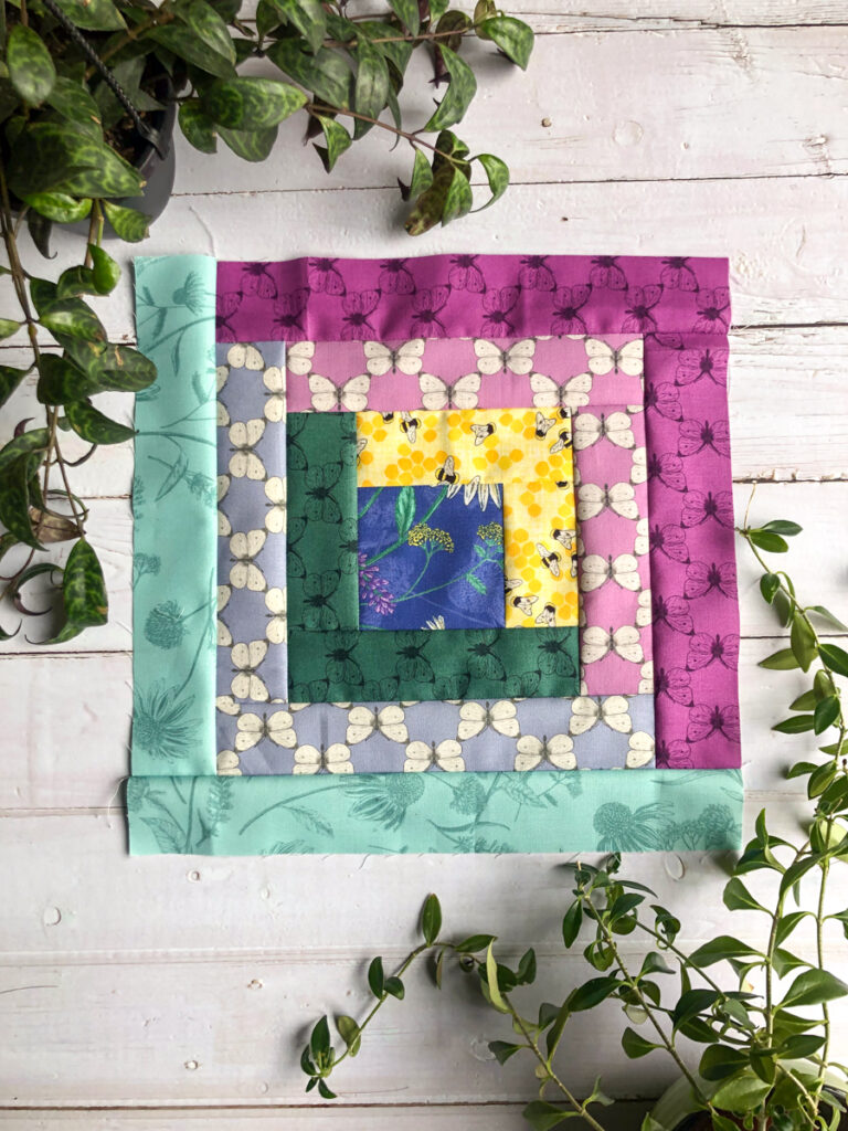 log cabin quilt block