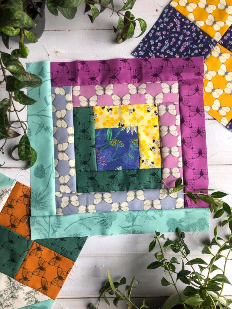 log cabin quilt block