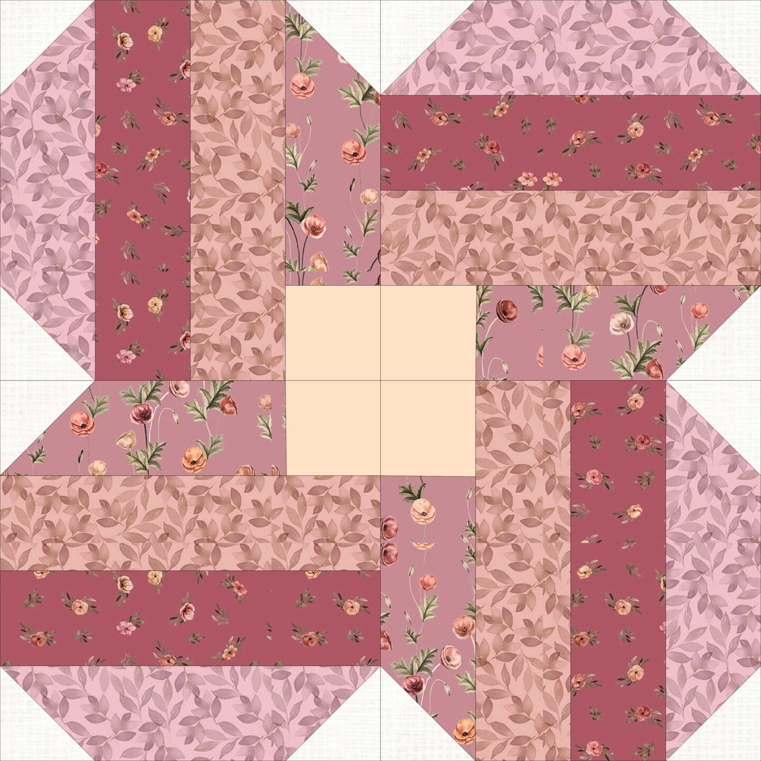 Morning Bloom Quilt Block