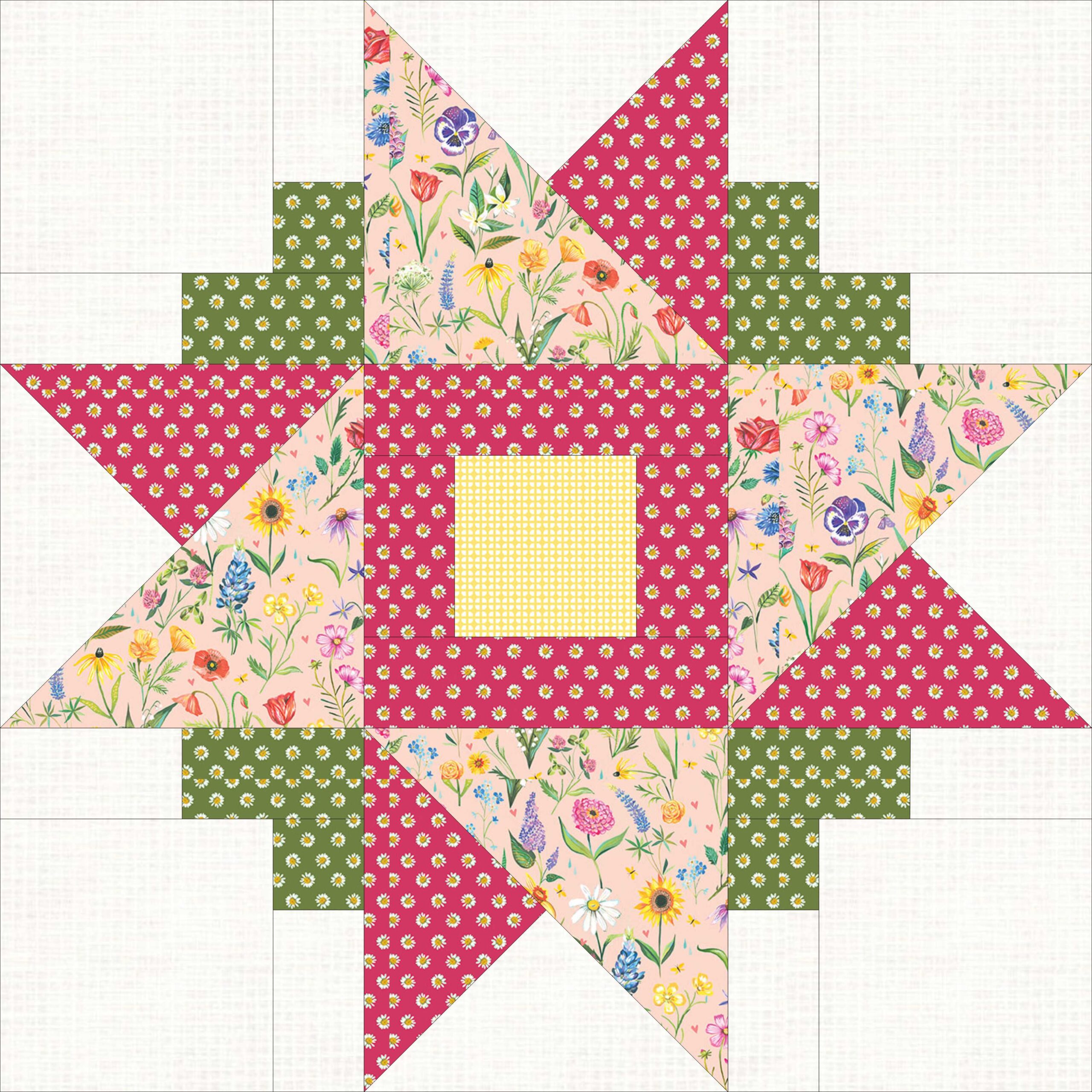 Garden Beginnings Quilt Block