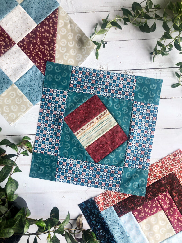 3 quilt blocks for history repeats itself quilt along featuring new album